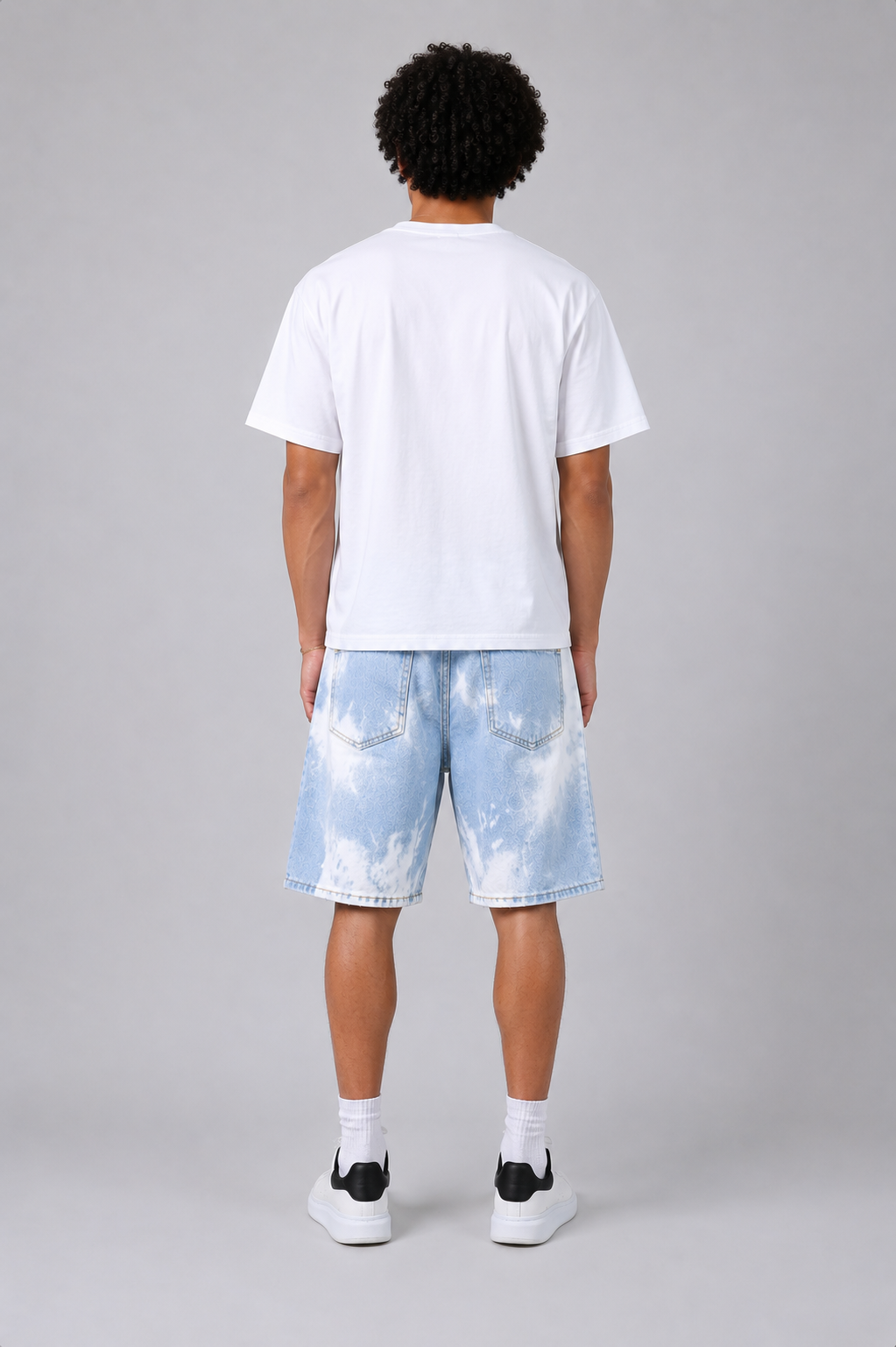 Bleched Denim Short