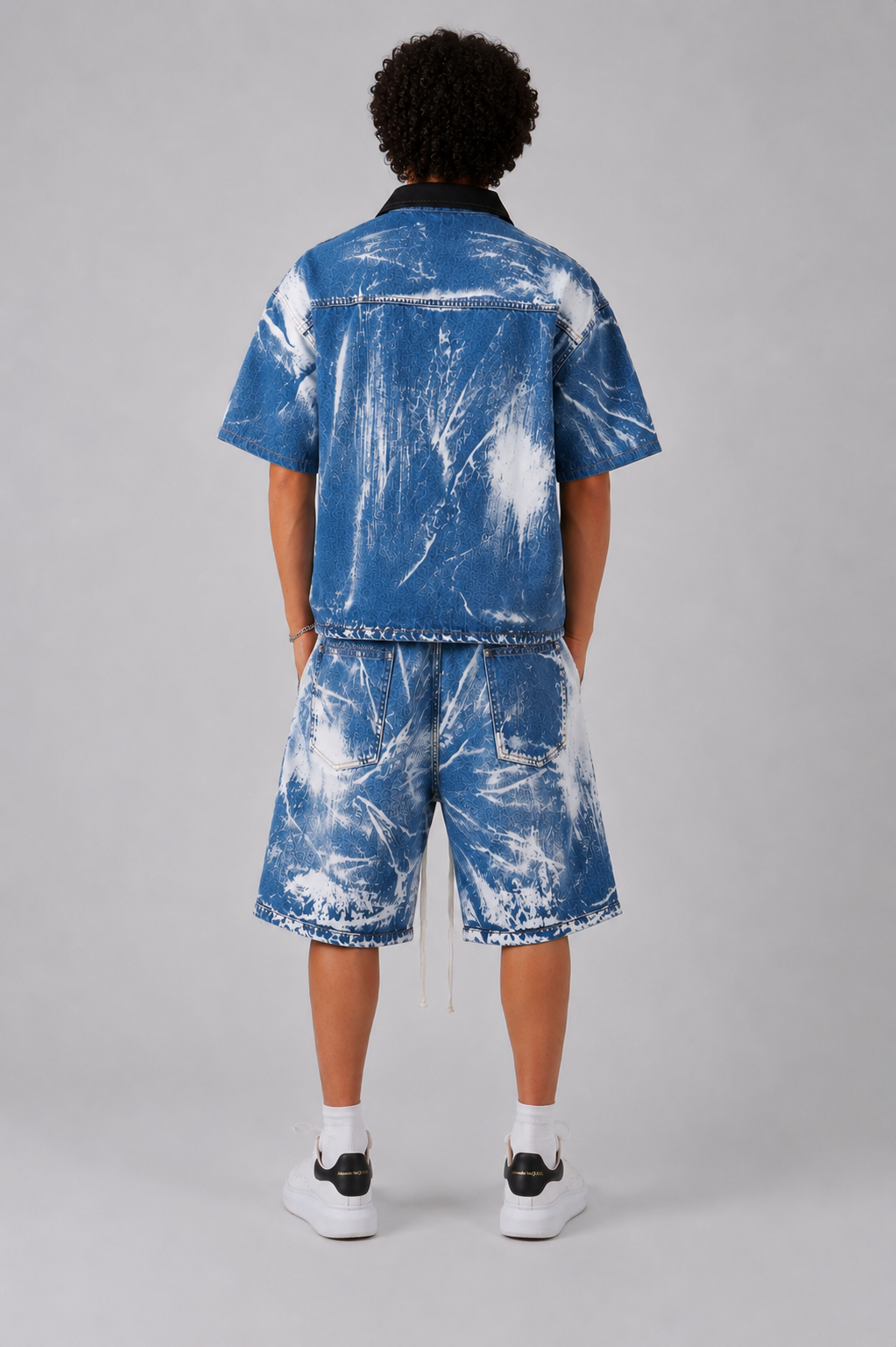 Bleached Denim Set