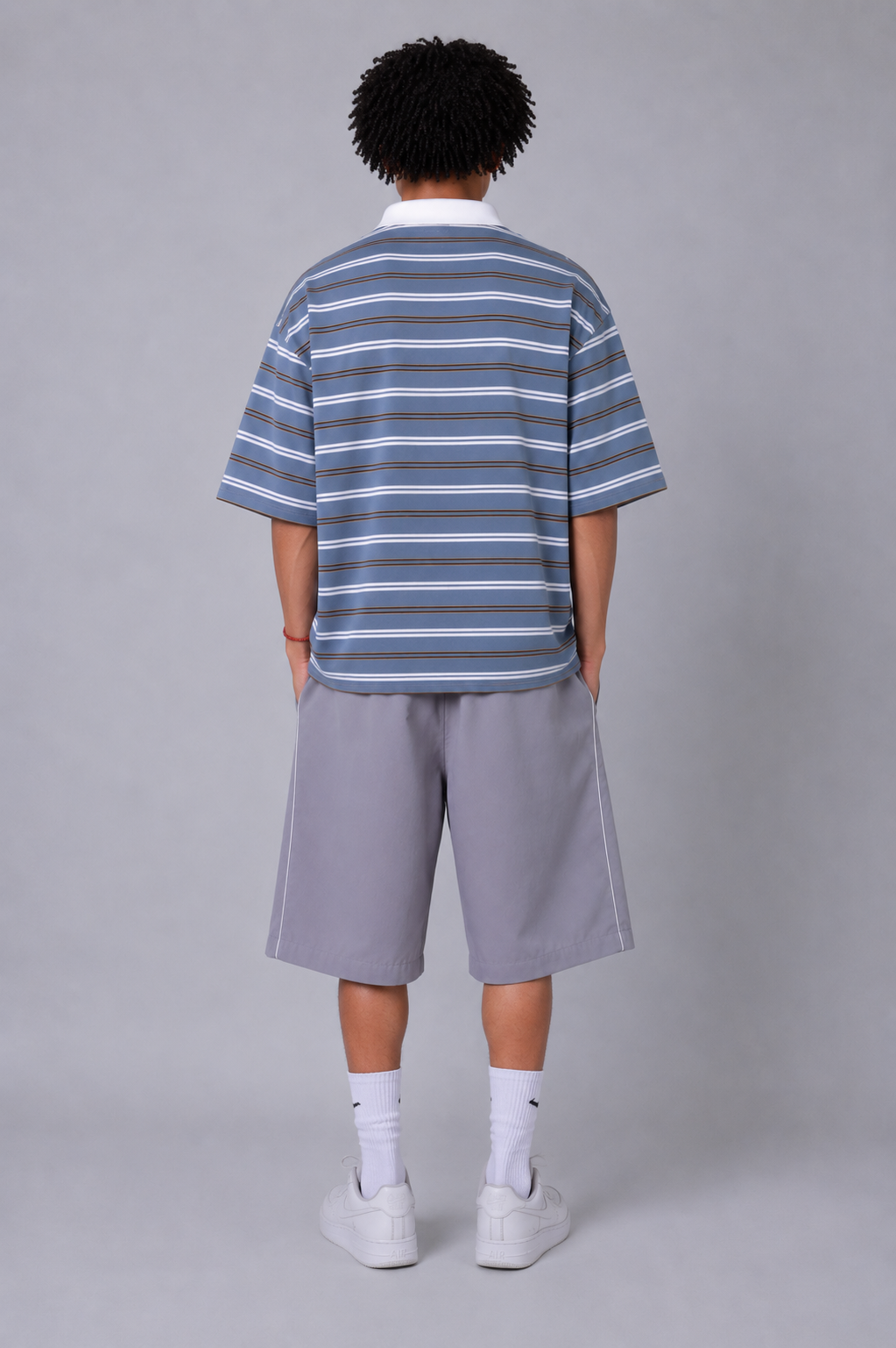 Midnight Striped Polo
